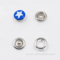 Metal Prong Snap Buttons BRASS Round